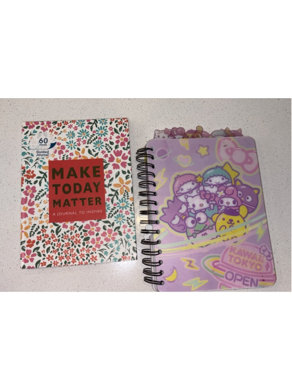 Sanrio Hello Kitty Kawaii Tokyo Notebook + Guided Journal Lot of 2 #N16a